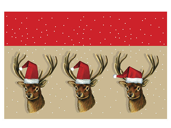 Fußmatte Weihnachtshirsche - Online Geschenkeshop mit Schraubenmännchen