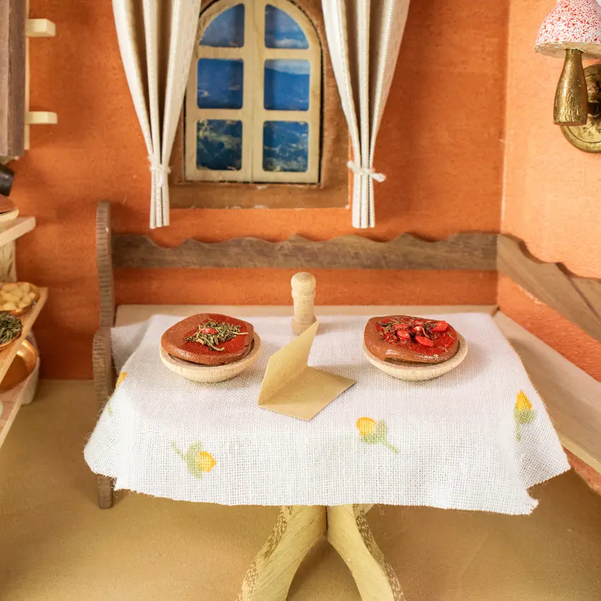 Holzbild in 3D-Optik - Pizzeria