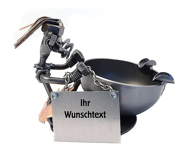 Schraubenfigur Aschenbecher