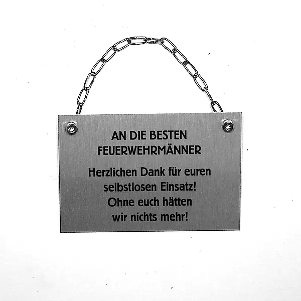 Geschenk für Feuerwehrmänner