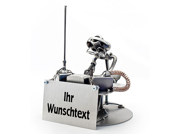 Schraubemännchen mit Schild - Amateurfunker Schraubemännchen mit Schild - Amateurfunker