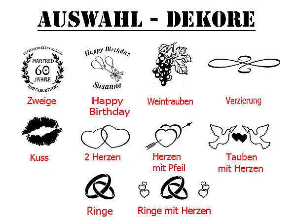 Auswahl Dekore