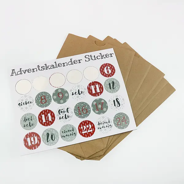 Adventskalender Sticker