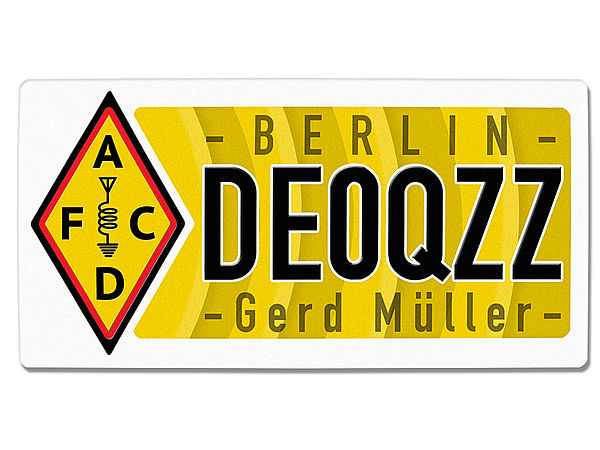 Schild für Funkamateur