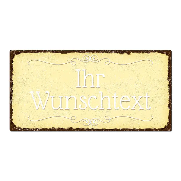 Shabbyschild mit Wunschtext