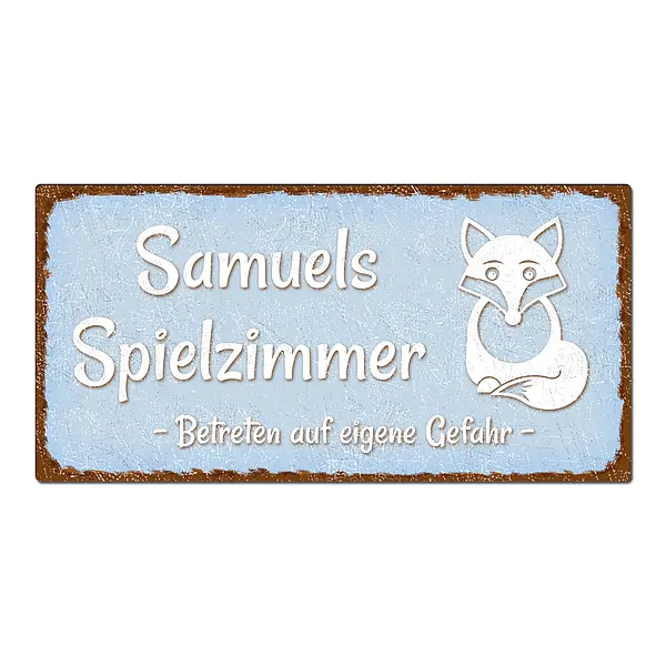 Vintage Schild fürs Kinderzimmer