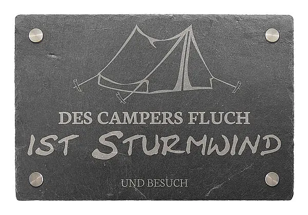 Türschild für Camper