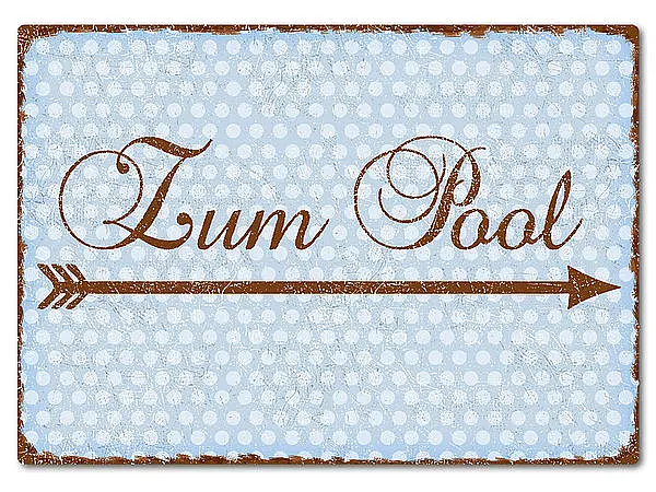 Farbiges Aluschild mit Polka Dots und Wunschtext A4 Polka Dots pastellblau