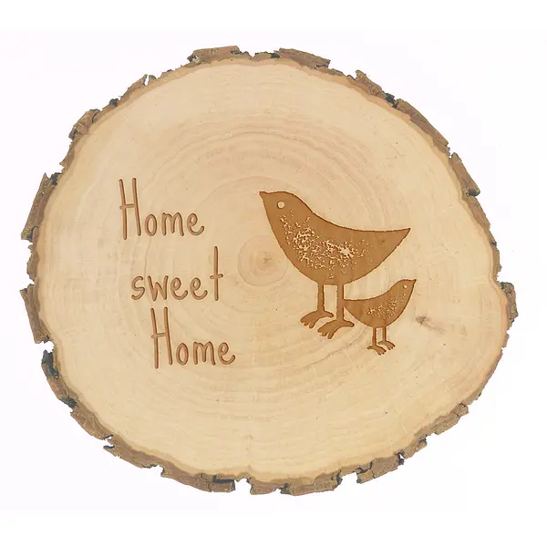 Home sweet home - Gravur auf Holz