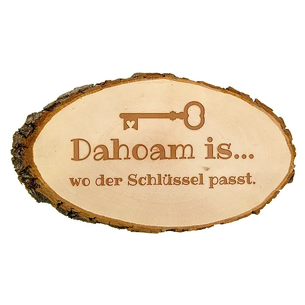 Dahoam is... Schild für den Hauseingang