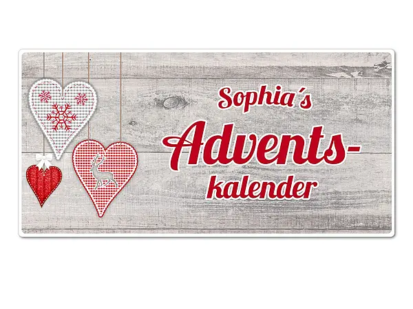 Adventskalender Schild