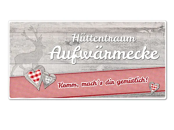 Werbepunkt Schild 'Hier Wohnt Ein Schornsteinfeger' – 30x10 Cm, Alu-Verbund, Witterungsbeständig, Für Innen & Außen
