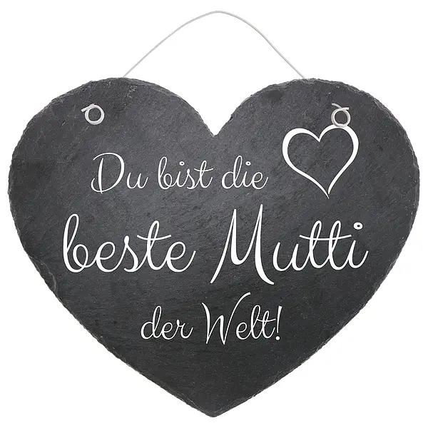 Schieferherz Beste Mutter der Welt