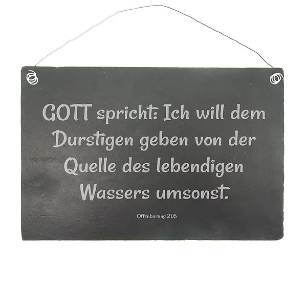 Schieferschild Jahreslosung