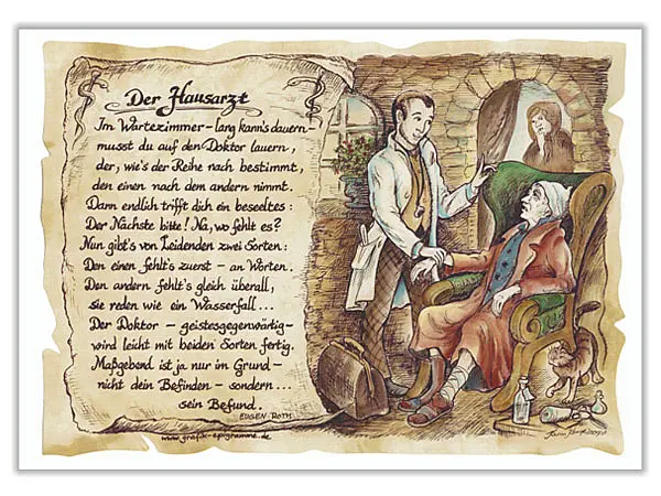 Zunftbild Hausarzt - farbig