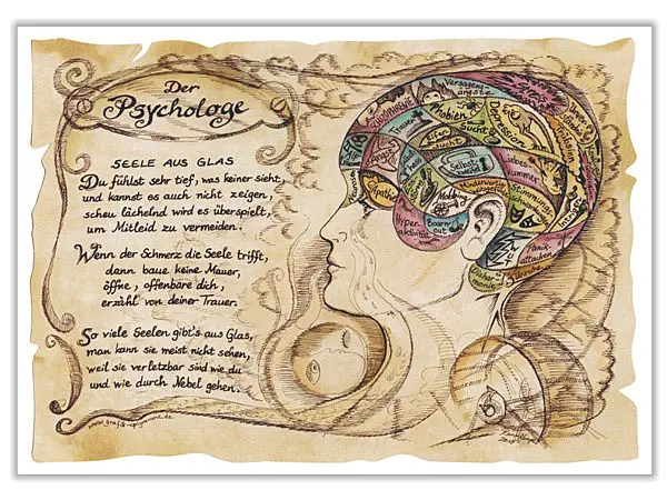 Zunftbild Psychologe - farbig