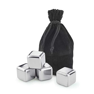 Eiswürfel in Samtbeutel und inkl. Geschenkebox Eiswürfel in Samtbeutel und inkl. Geschenkebox
