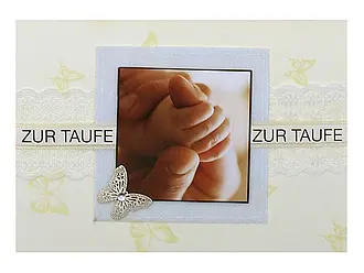 Glückwunschkarte zur Taufe