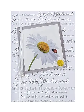Grußkarte mit Glückwünschen zum Geburtstag oder für verschiedene andere Anlässe