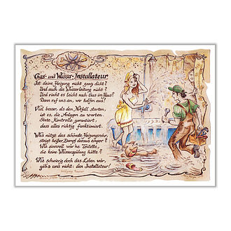 Zunftbild Gas- und Wasserinstallateur - farbig Zunftbild Gas- und Wasserinstallateur - farbig