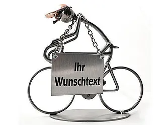 Schraubenmännchen Fahrradfahrer