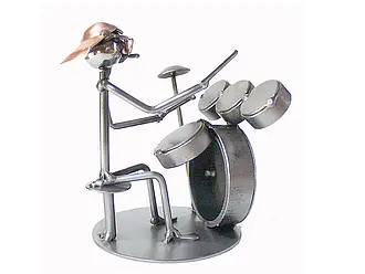 Metallmann Schlagzeuger / Drummer- Wired Line 