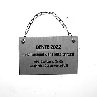 Musterschild mit Wunschtext