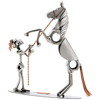 Schraubenmännchen Frau mit Pferd Schraubenmännchen Frau mit Pferd