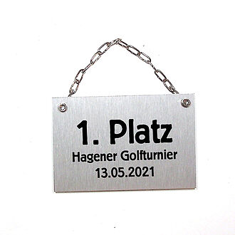 Metallschild mit Wunschtext Metallschild mit Wunschtext