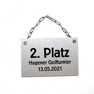 Metallschild mit Wunschtext Metallschild mit Wunschtext