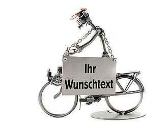 Schraubenmännchen Fahrradfahrer Schraubenmännchen Fahrradfahrer