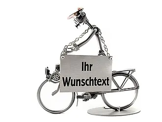 Schraubenmännchen Fahrradfahrer