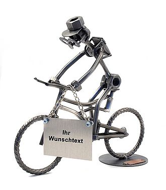 Schraubenmännchen Fahrradfahrer Schraubenmännchen Fahrradfahrer