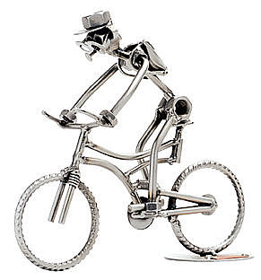 Schraubenmännchen Fahrradfahrer Schraubenmännchen Fahrradfahrer