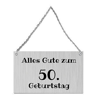 Metallschild mit Wunschtext Metallschild mit Wunschtext