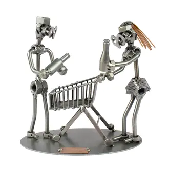Metallmännchen Shopping