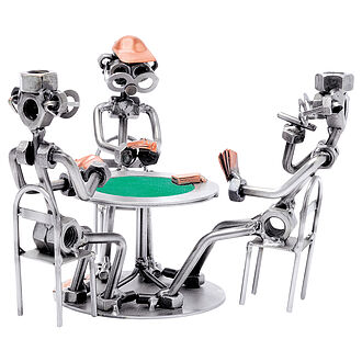 Schraubenmännchen Pokerspieler Schraubenmännchen Pokerspieler