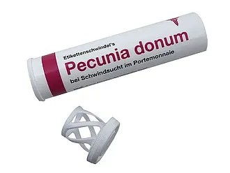 Kleinigkeiten im Geschenkeröhrchen Pecunia donum