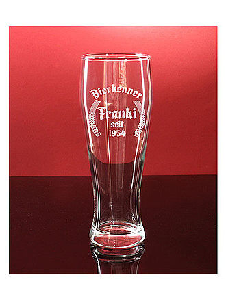 Bierglas mit individueller Gravur Bierglas mit individueller Gravur