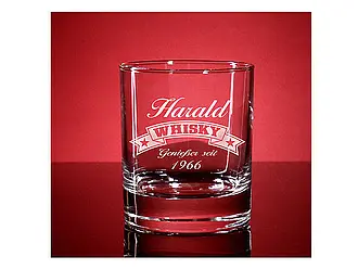 Whiskyglas mit Gravur