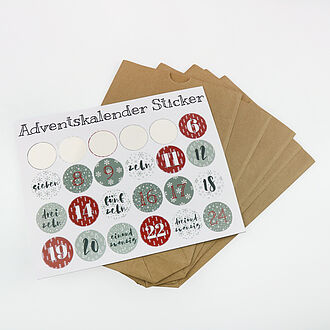 Adventskalender Sticker Adventskalender Sticker