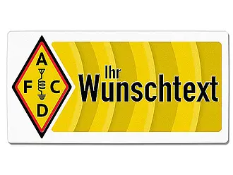 Blechschild für Funkamateure