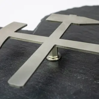 Bergbaugeschenk Schieferhzer mit Bergmannsgruß