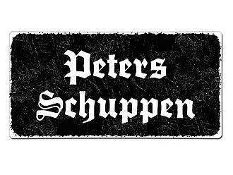 Black Vintage Schild mit Wunschtext