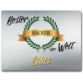 Blechschild "Bester Bäcker der Welt"