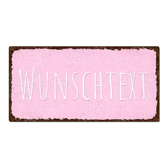 Vintage Schild mit Wunschtext