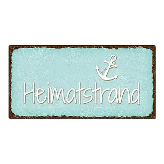 Vintage Schild Heimatstrand