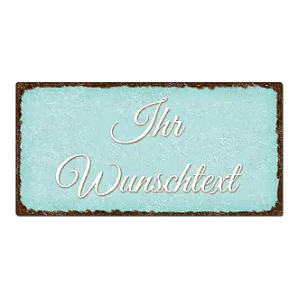 Vintage Schild mit Wunschtext