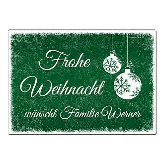 Frohe Weihnacht Beispiel Baumkugeln 