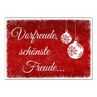 WeihnachtsdekoVorfreude schönste Freude